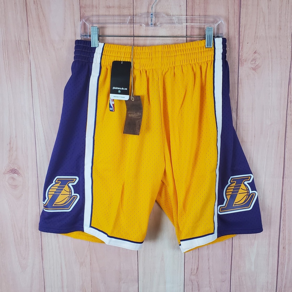 Mitchell & Ness Los Angeles Lakers Shorts Sz M '09 Basketball Championship NEW